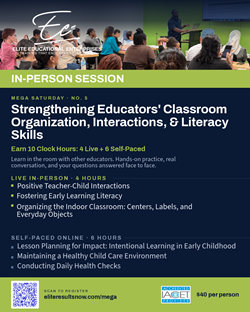 Mega #5 Strengthening Educators’ Classroom Organization, Interactions, and Literacy Skillsimage