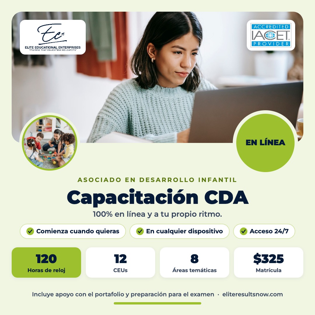 Capacitación para la Credencial CDA EN LÍNEA