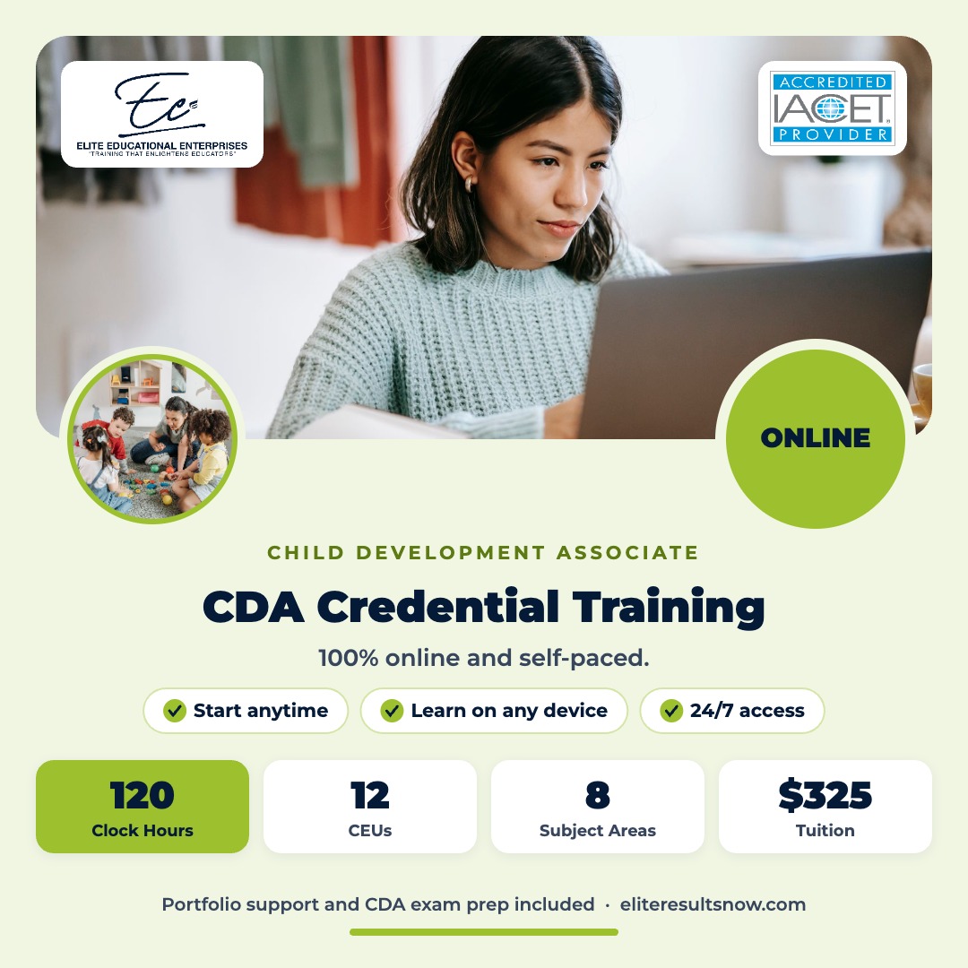 CDA Credential Training ONLINE